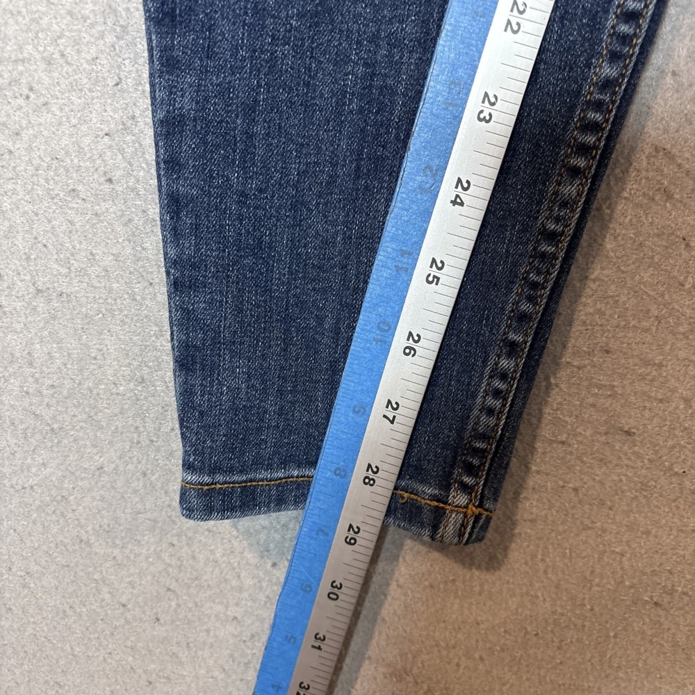 Duluth Trading Women' Jeans Slim Ankle Blue Denim High Rise Size 6 Regular - Picture 7 of 10
